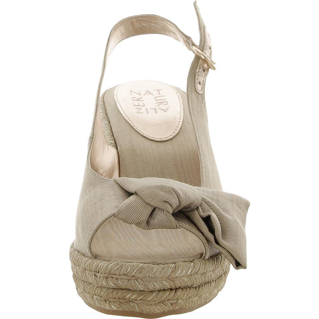 Bettina Womens Peep-Toe Slingback Wedge Sandals