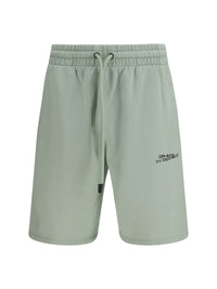 Off-White Men Type Machine Arrow Skate Sweat Shorts With Front Logo