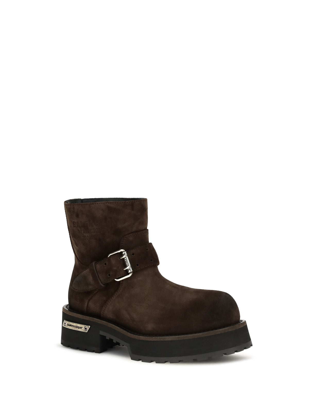 BALENCIAGA Balenciaga Women Venom Mini Waxed Suede Calf Leather Ankle Boots