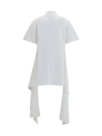 Alaïa Women Asymmetric Cotton T-Shirt