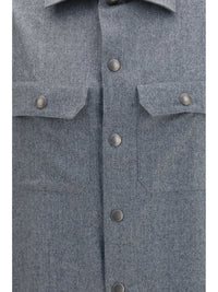 Brunello Cucinelli Men Virgin Wool Shirt