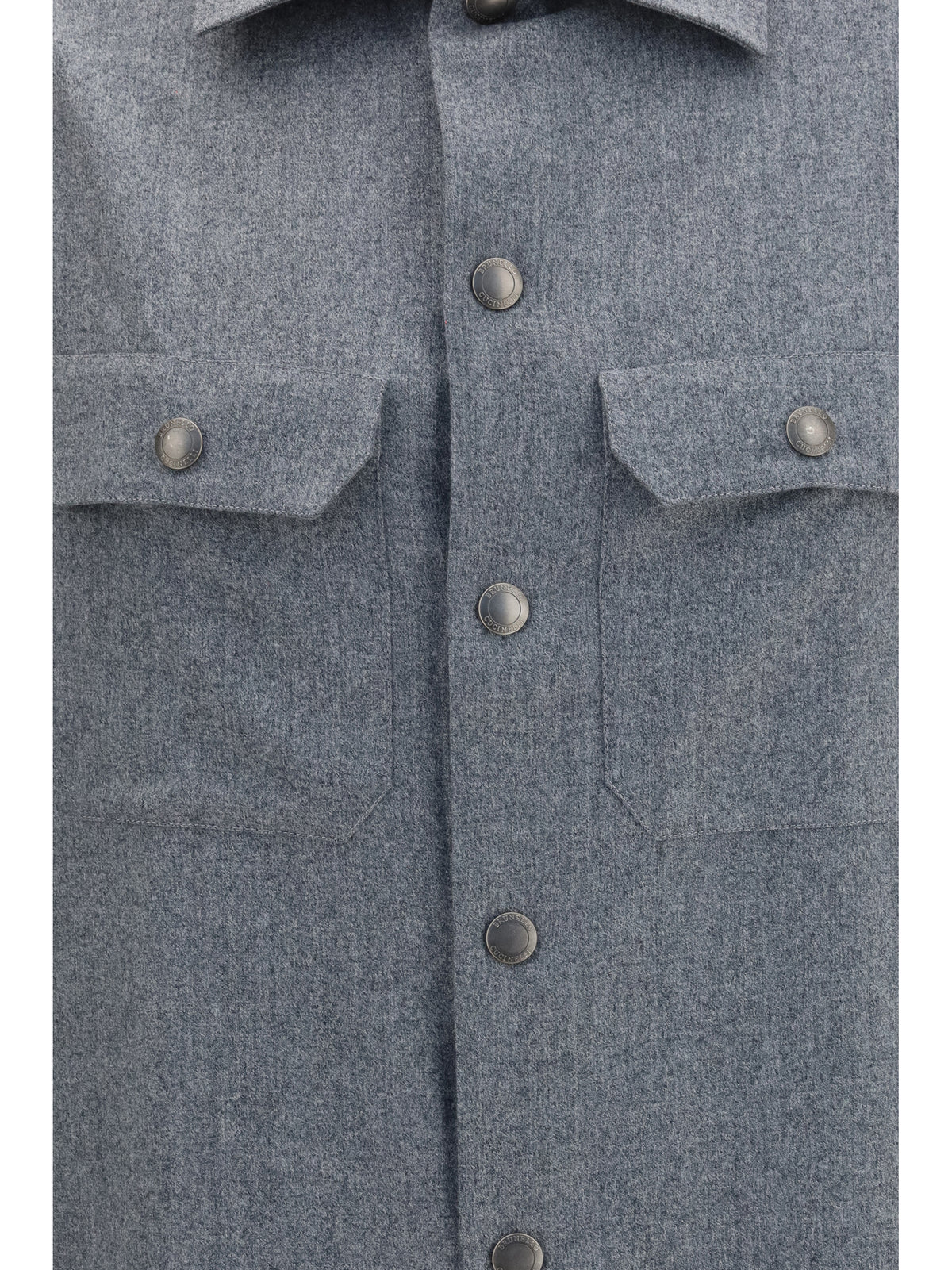 Brunello Cucinelli Men Virgin Wool Shirt