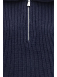 Malo Women Cashmere High-Neck Zip Sweater