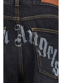 PALM ANGELS Palm Angels Men Wide-Leg Jeans With Back Logo