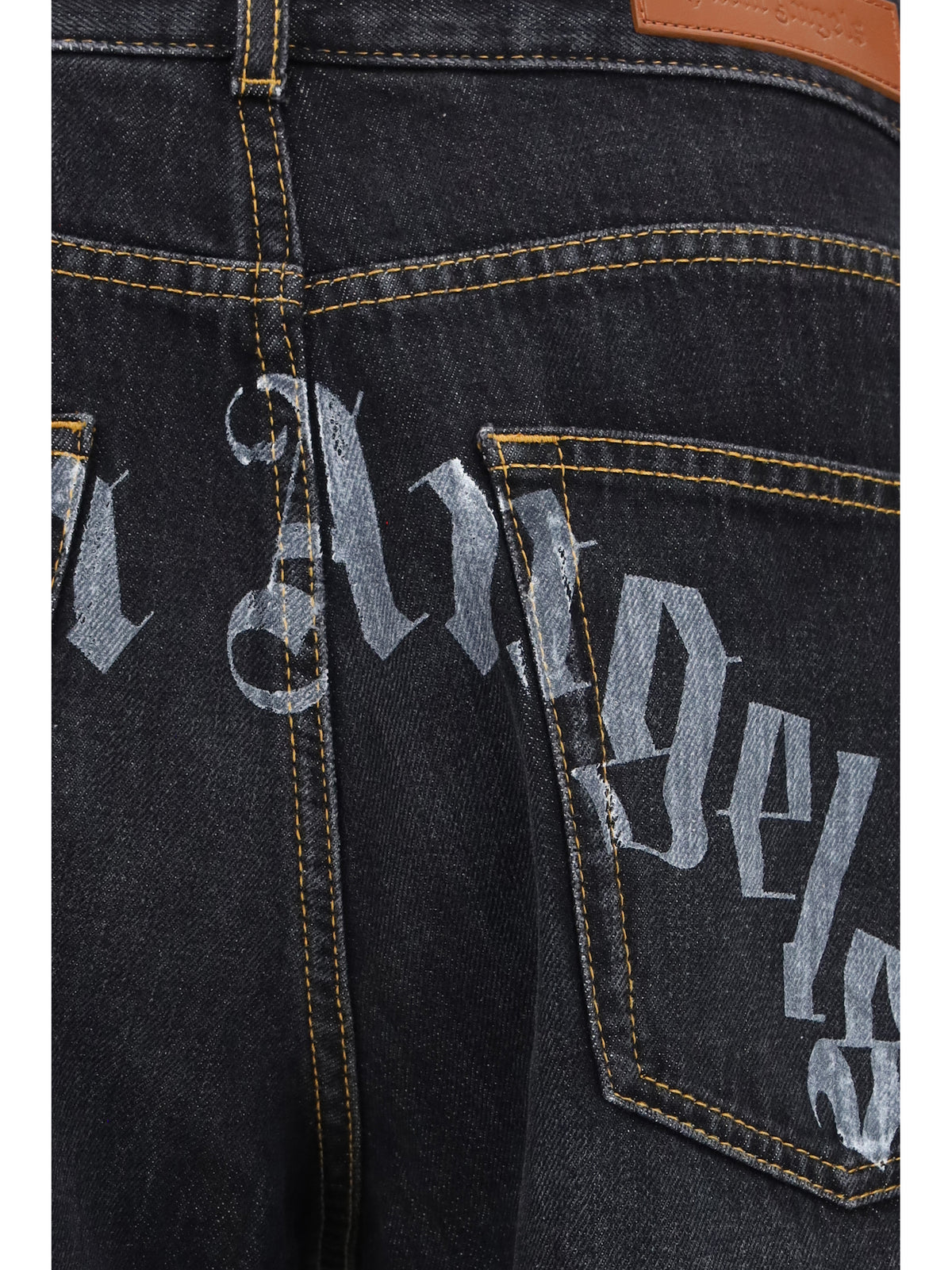 PALM ANGELS Palm Angels Men Wide-Leg Jeans With Back Logo