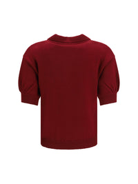 ALESSANDRA RICH Alessandra Rich Women Merino Wool Polo Shirt With Buttons