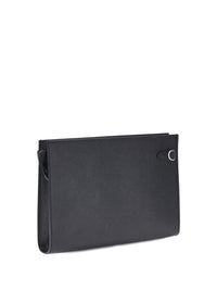 Valentino Garavani Men Vlogo Signature Grained Calfskin Pouch
