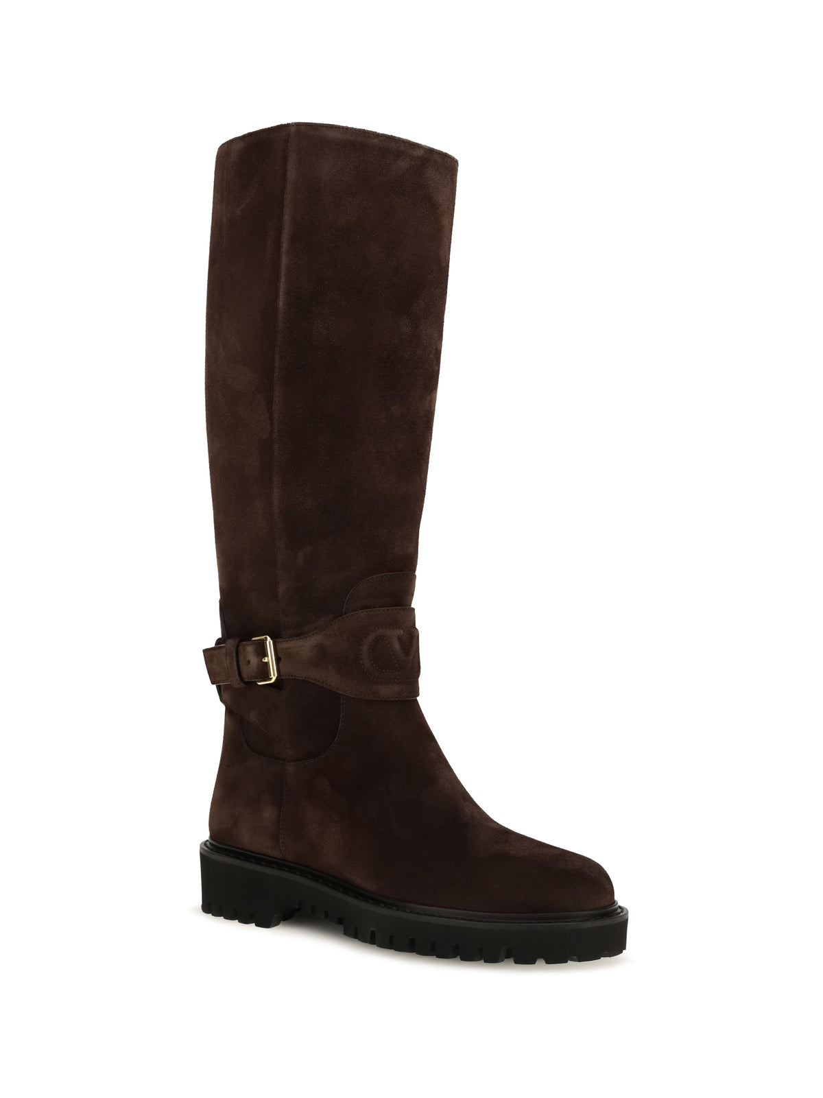 Valentino Garavani Women Vlogo Signature Suede High Boots