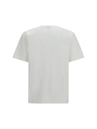 Burberry Men Check Cotton T-Shirt