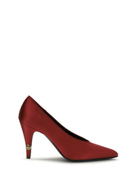 Versace Women Gianni Satin Pumps