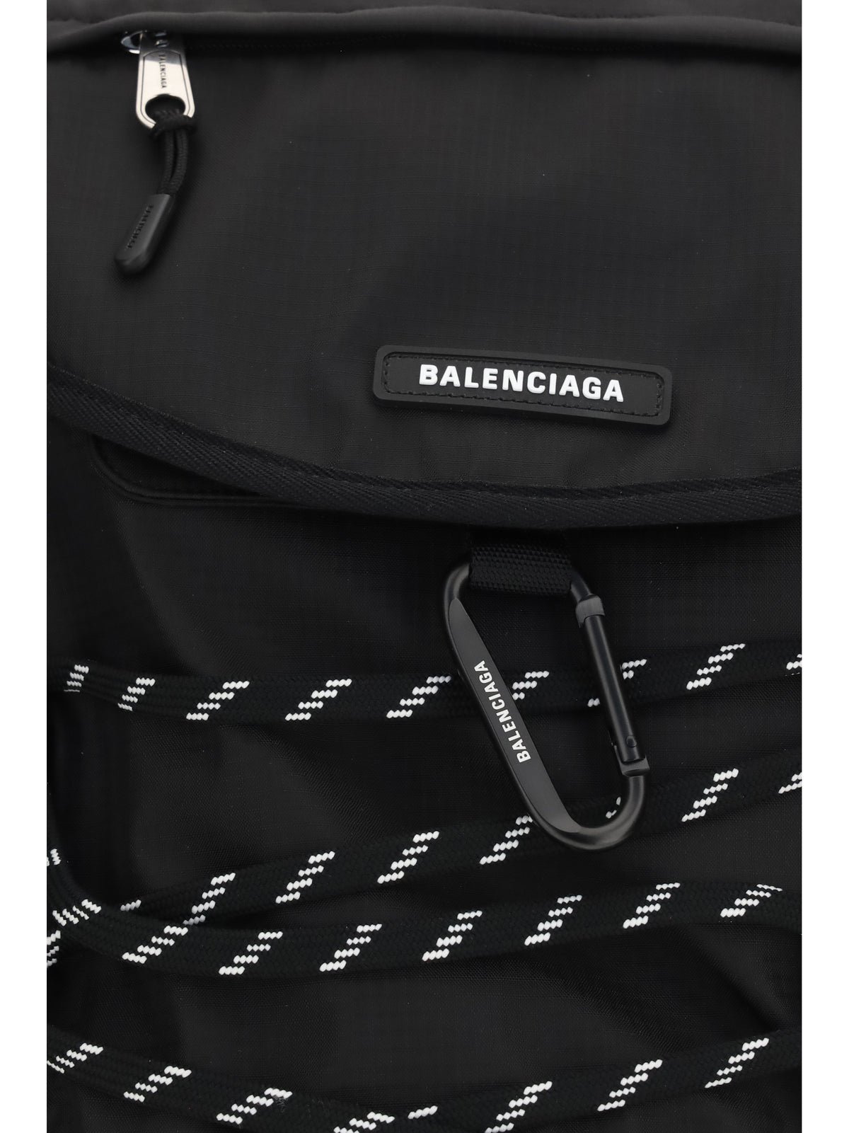 Balenciaga Men Metal Carabiner Detail Backpack