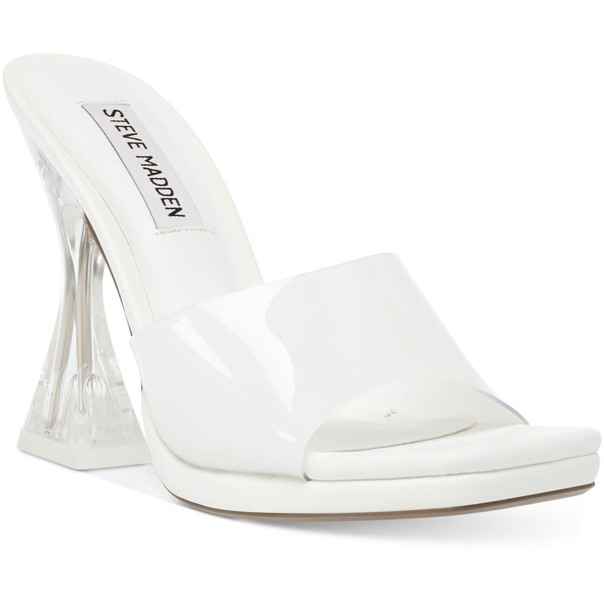 Lipa Womens Comfort Insole Square Toe Mule Sandals
