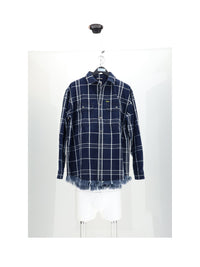 DIOR HOMME Dior Homme Men Shirt Check Con Fondo Sfrangiato
