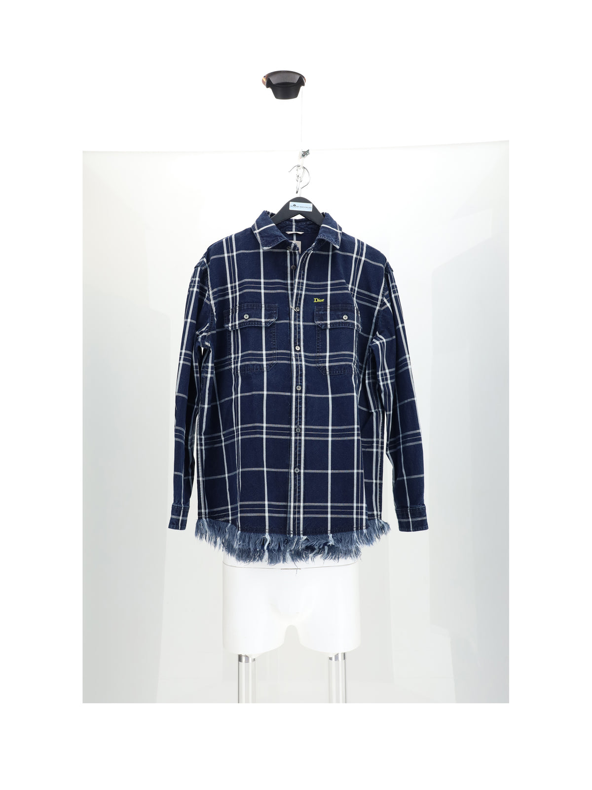 DIOR HOMME Dior Homme Men Shirt Check Con Fondo Sfrangiato