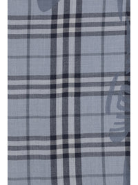 BURBERRY Burberry Women Knight Check Wool And Silk Scarf