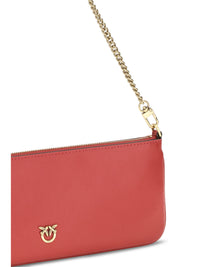 PINKO Pinko Women Horizontal Flat Leather Shoulder Bag