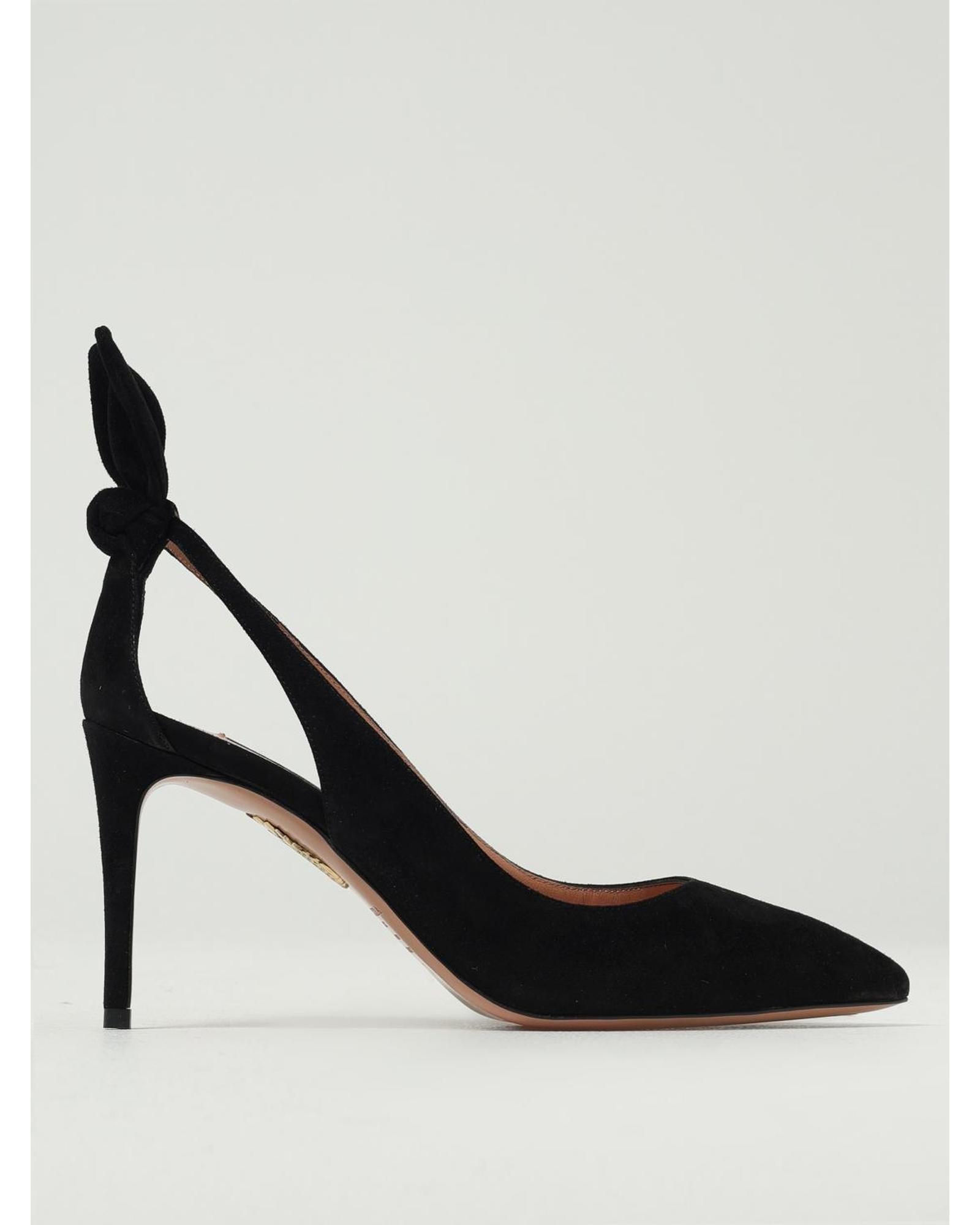 Aquazzura Denim Pump Suede Women Black