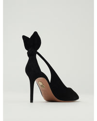Aquazzura Denim Pumps Pointed Toe Women Black