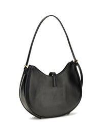 VERSACE Versace Women Small Emblème Hobo Lambskin Shoulder Bag