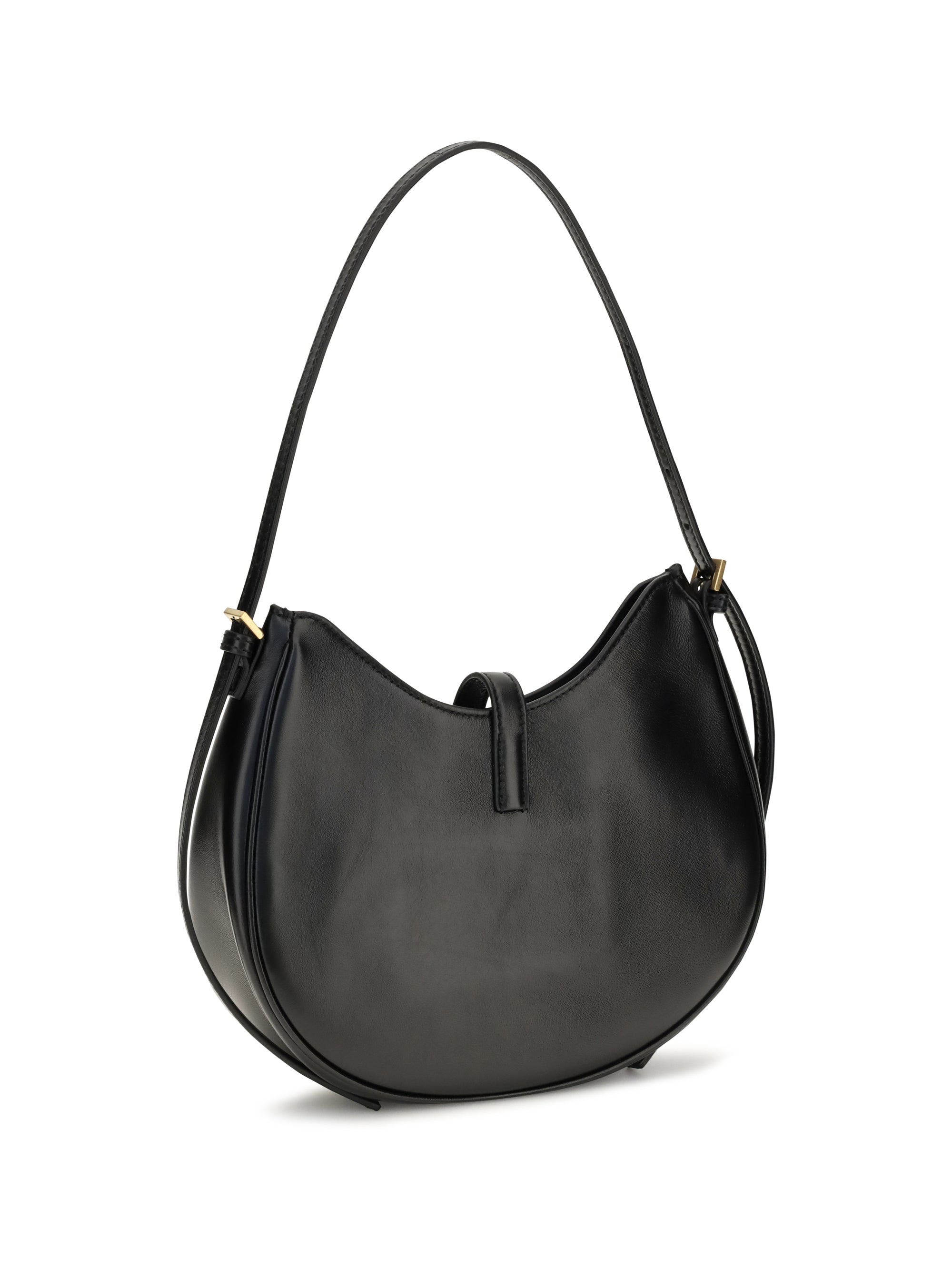 VERSACE Versace Women Small Emblème Hobo Lambskin Shoulder Bag