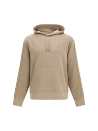 BURBERRY Burberry Men Check Hoodie With Drawstrings