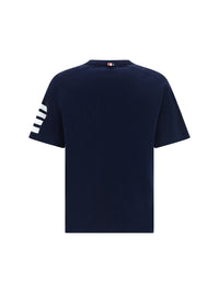 Thom Browne Men T-Shirt With Horizontal Bands