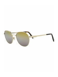 Maui Jim Unisex Round/Oval Gold Gold Gold Fashion Designer Eyewear
