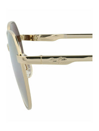 Maui Jim Unisex Round/Oval Gold Gold Gold Fashion Designer Eyewear