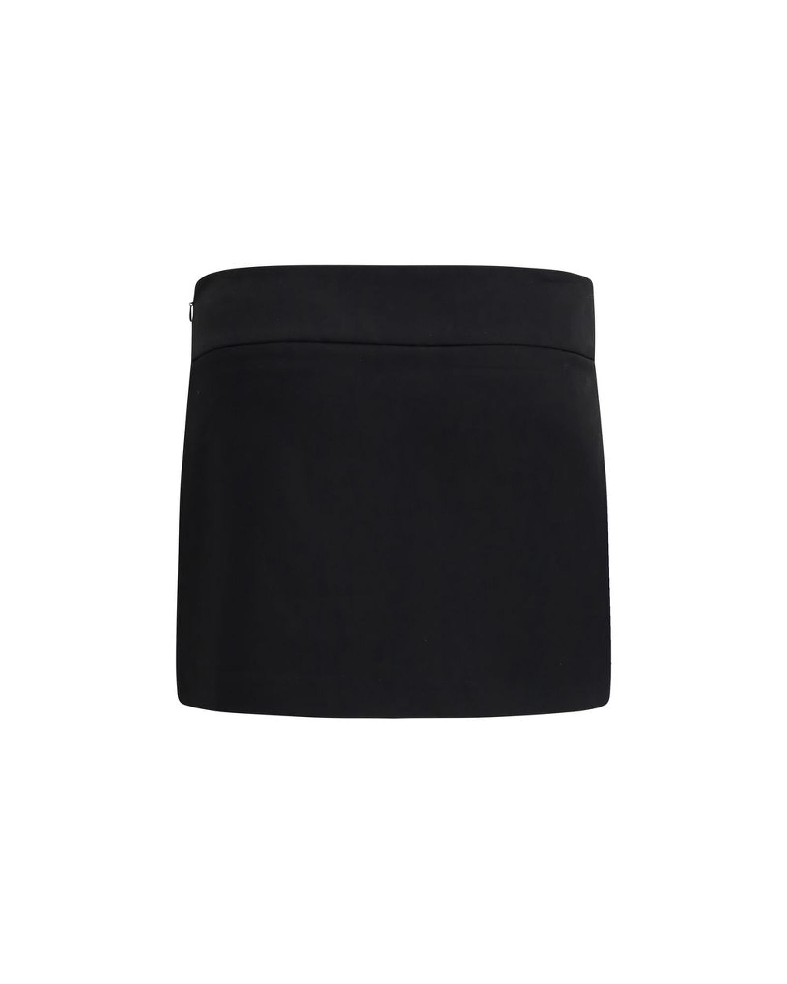Diesel Mini Skirt with Logo Detail Women Black
