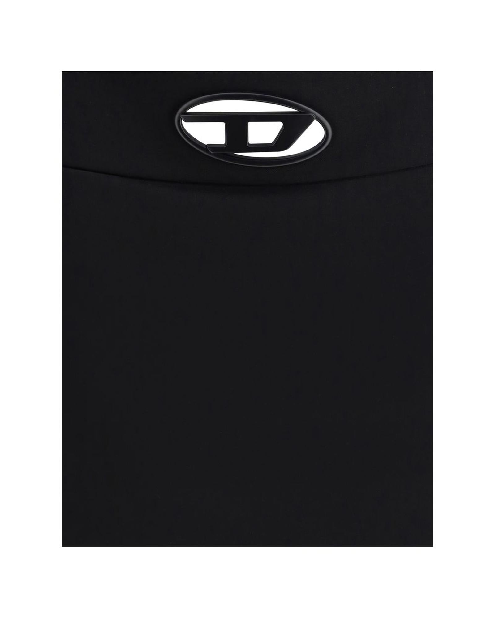 Diesel Mini Skirt with Logo Detail Women Black