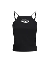Diesel Logo Tank Top Women Black Clothing
