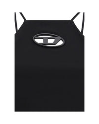 Diesel Logo Tank Top Women Black Clothing