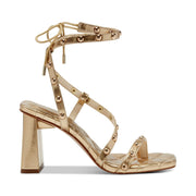 Zayve Womens Faux Leather Ankle Strap Heels