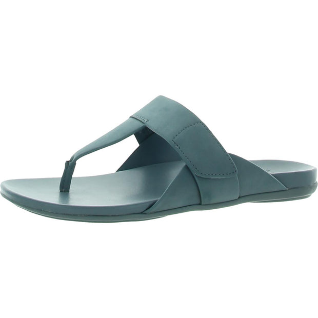 Genn-Twirl Womens Faux Leather Slip On Slide Sandals