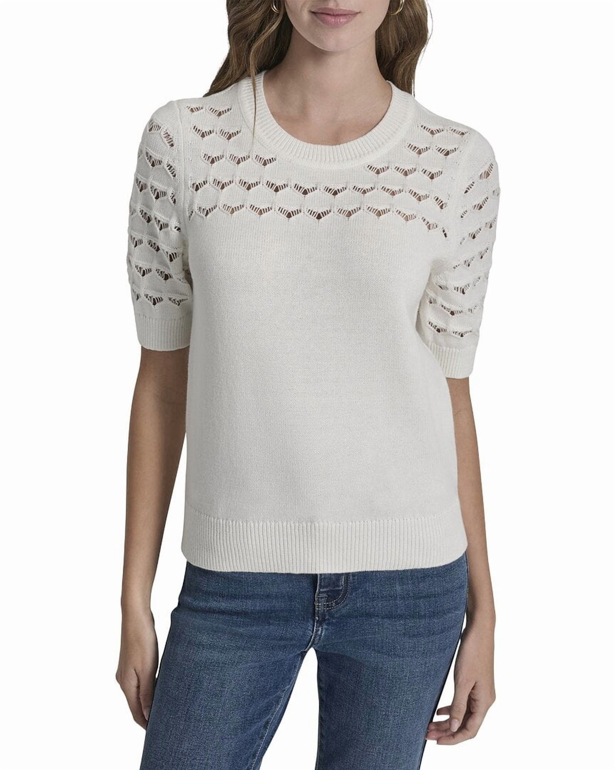 Dkny Yoke Sweater Top