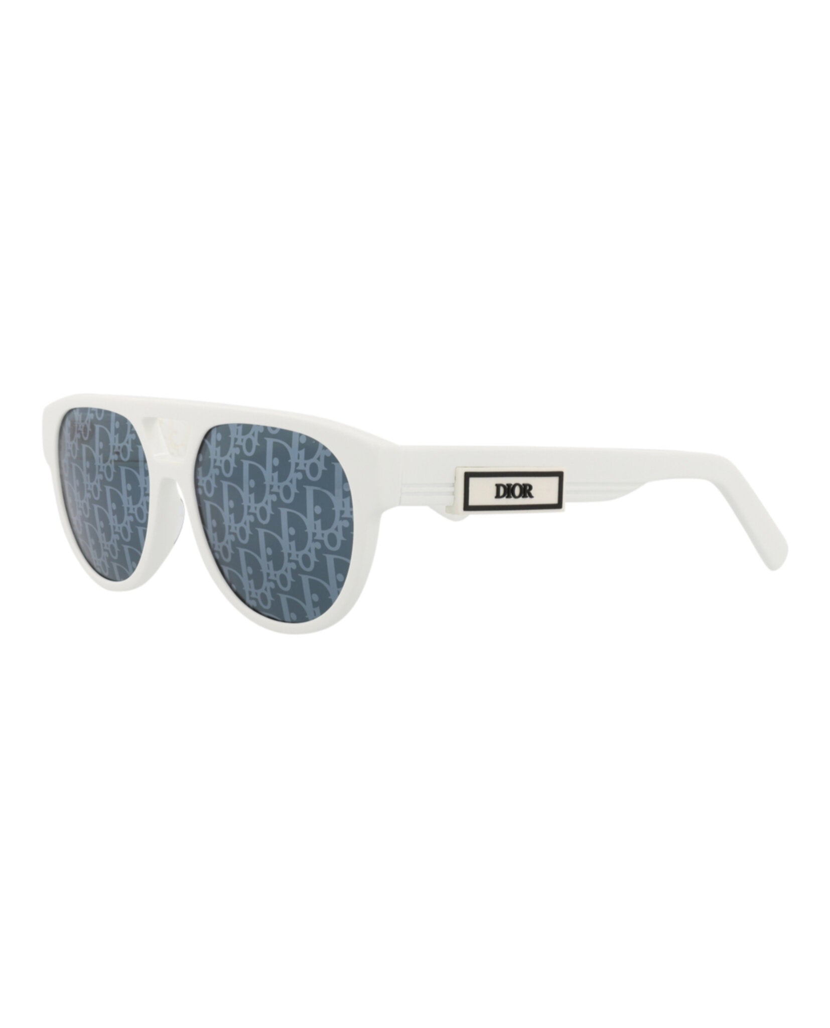 Dior ホワイト Dior Mens Aviator White White Blue Fashion Designer Eyewear