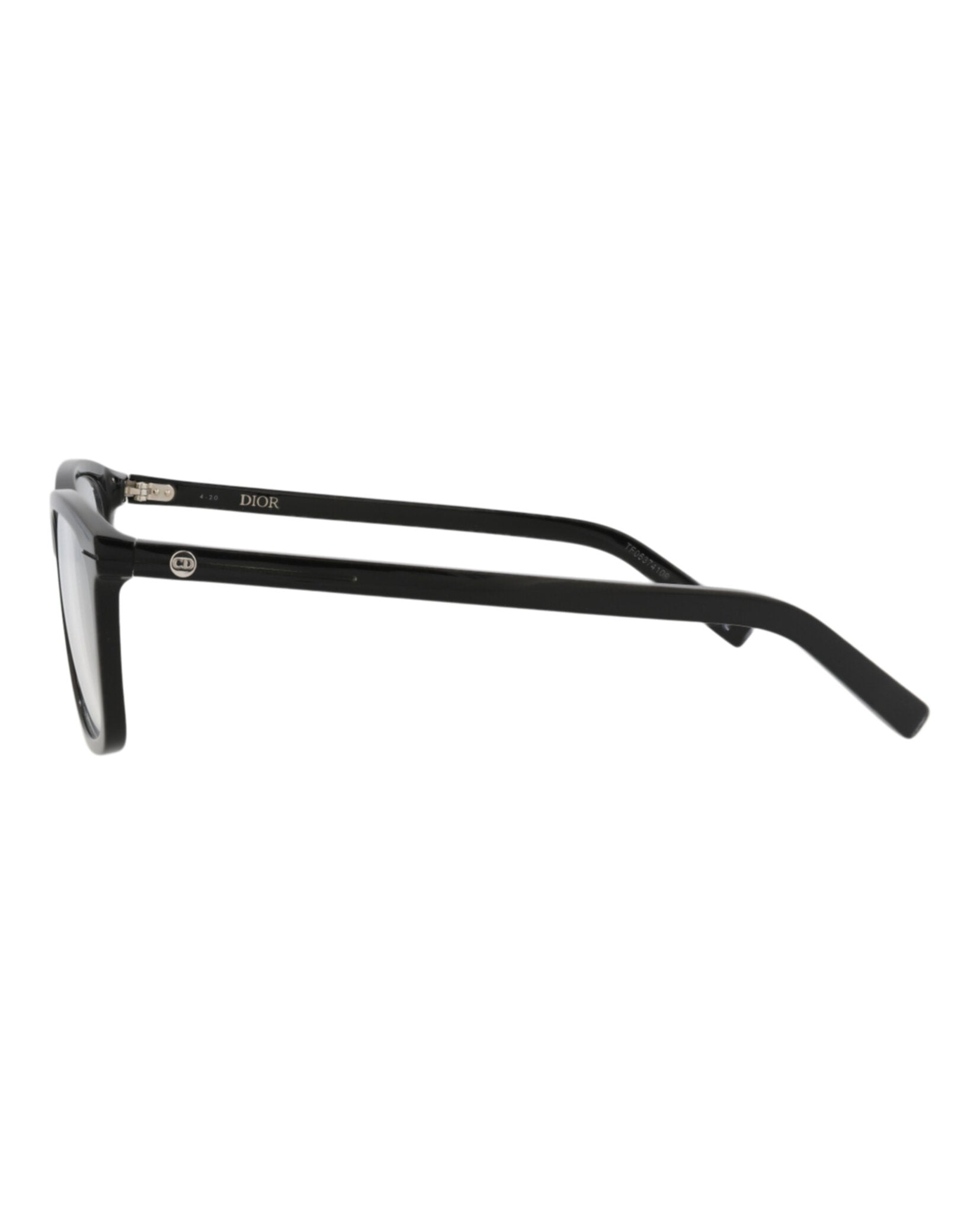 Dior Mens Square/Rectangle Black Black Transparent Fashion Designer Eyewear