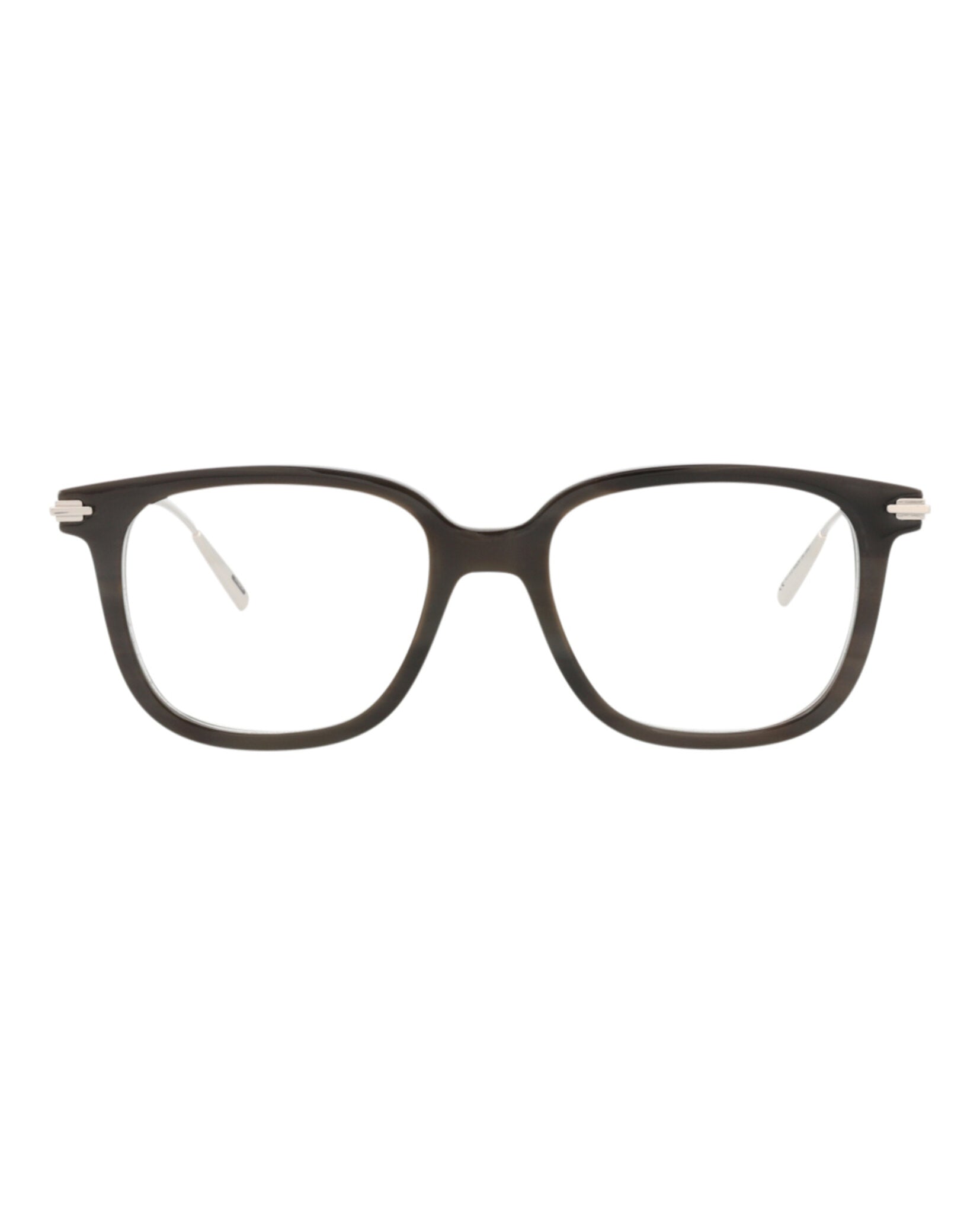 Dior Mens Square/Rectangle Horn Silver Transparent Fashion Designer Eyewear Horn Silver Transparent