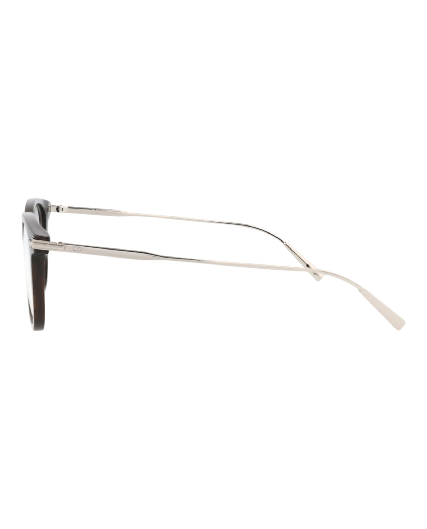 Dior Mens Square/Rectangle Horn Silver Transparent Fashion Designer Eyewear