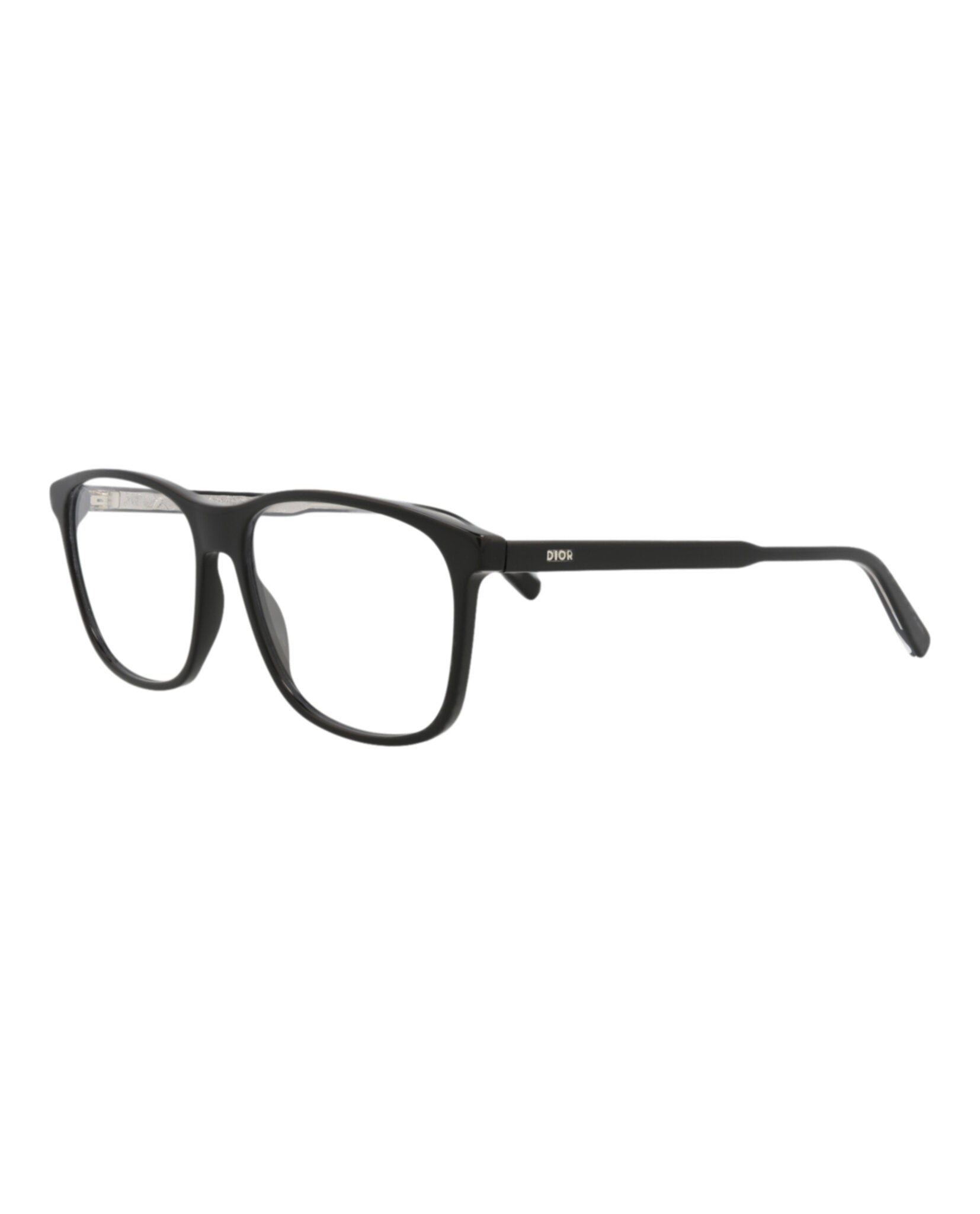 Dior Mens Square/Rectangle Black Black Transparent Fashion Designer Eyewear