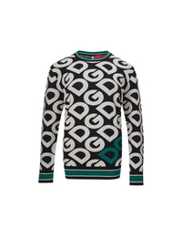 Dolce & Gabbana Men DG Knitwear Sweater AllOver Logo Print Women Black