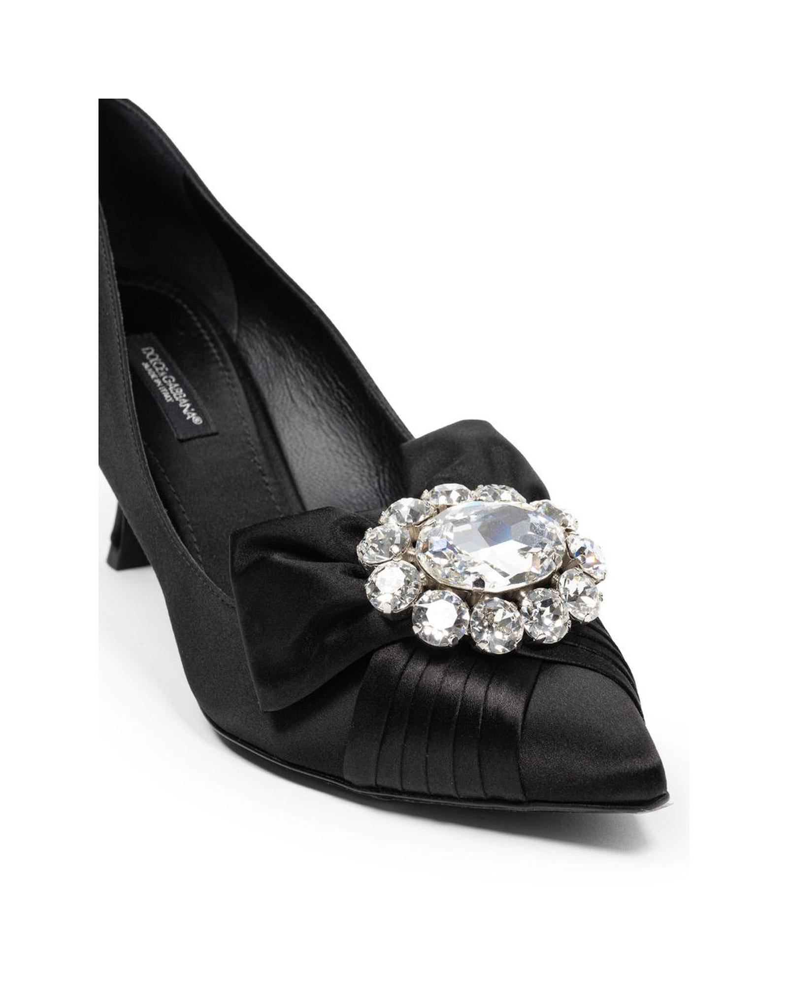 Dolce & Gabbana Viscose Pump with Pointed Toe and Stiletto Heel