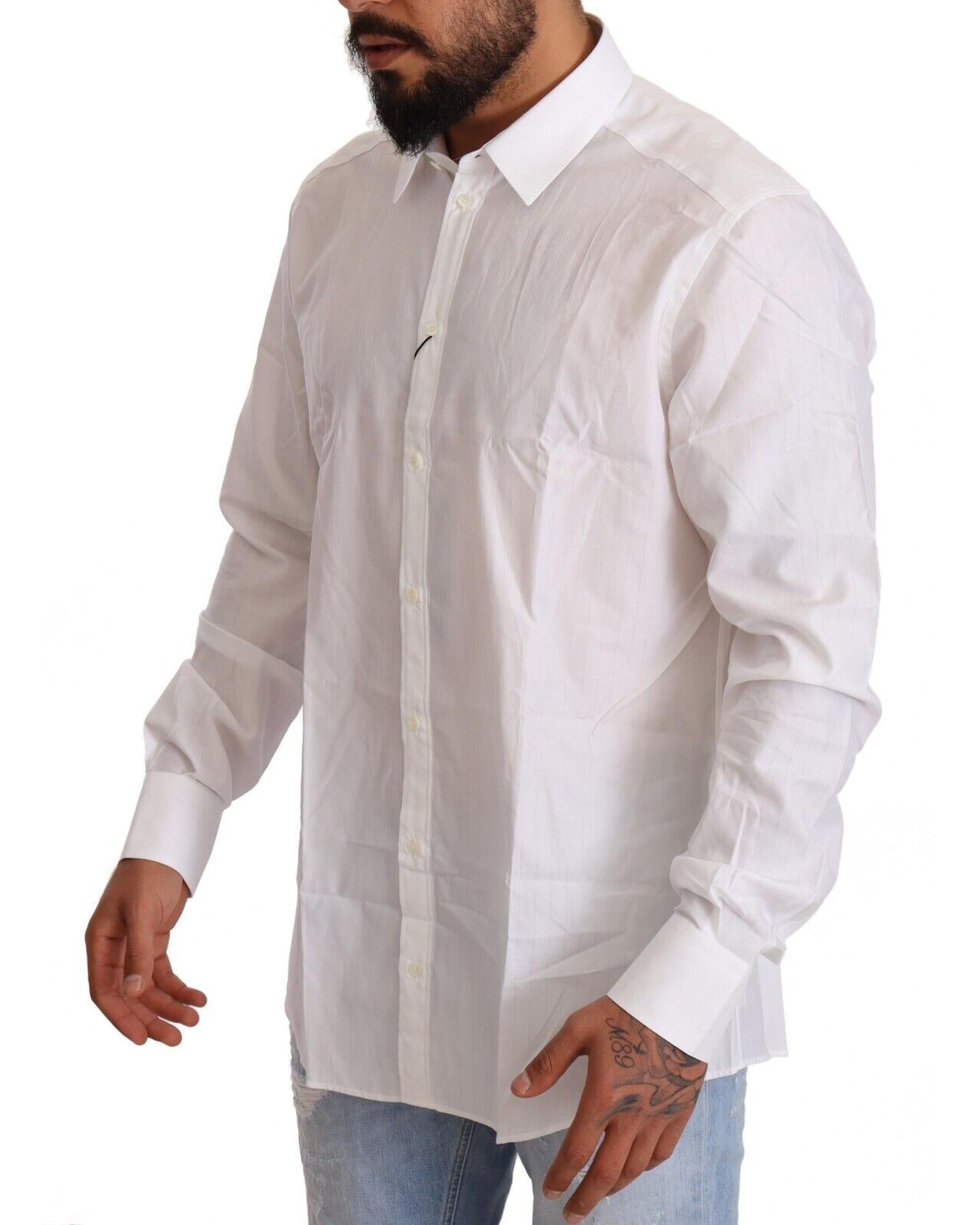 Dolce & Gabbana  Classic Fit Cotton Shirt - White