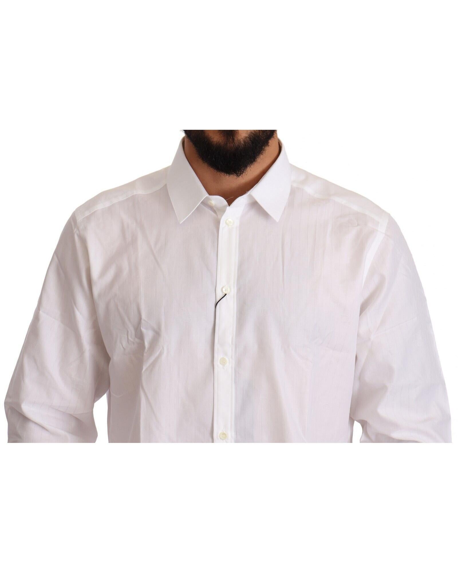 Dolce & Gabbana  Classic Fit Cotton Shirt - White