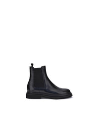 Dolce & Gabbana Chelsea Leather Ankle Boots Men Black