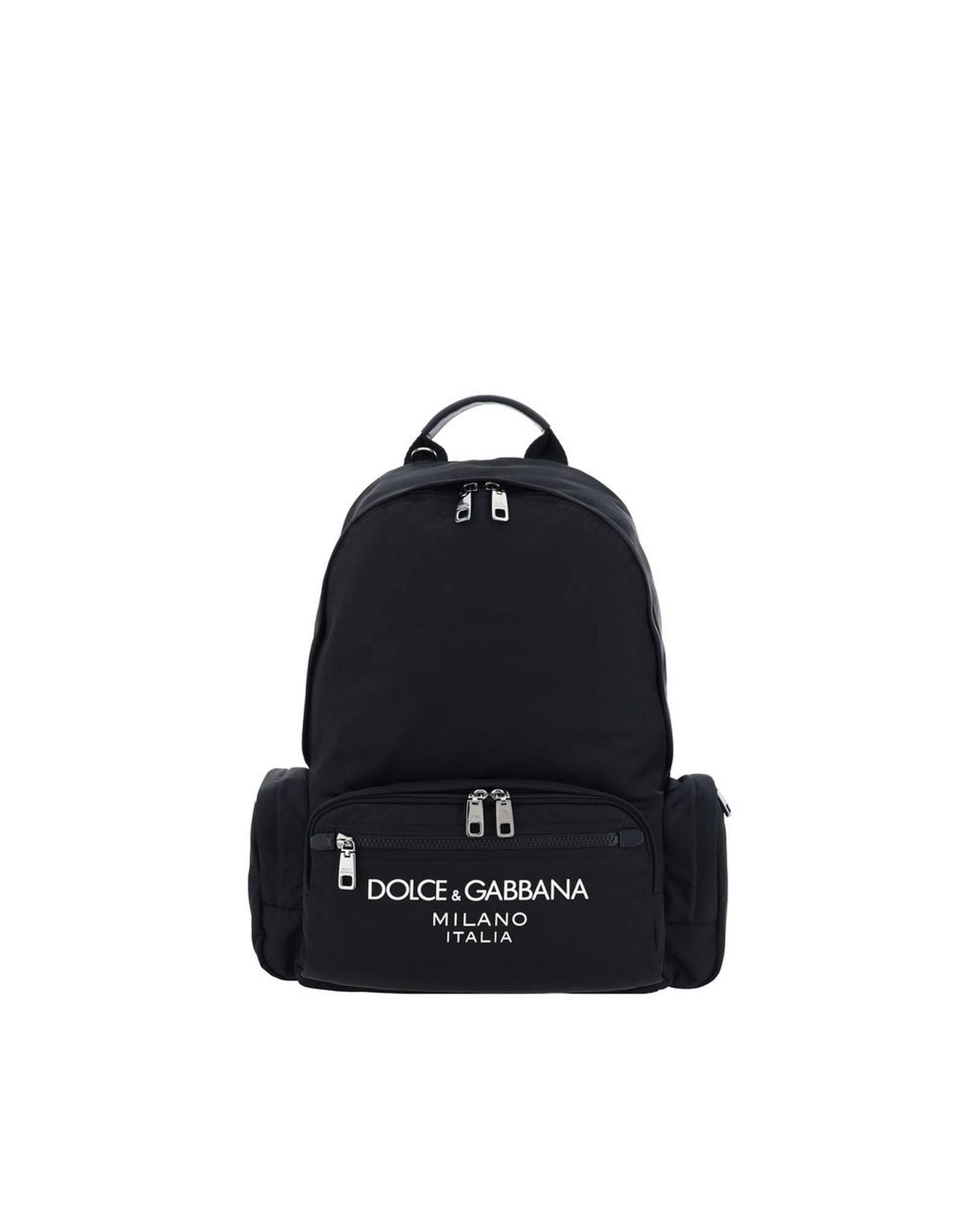 Dolce & Gabbana Dolce Gabbana Logo Backpack Men Black ONE SIZE Black
