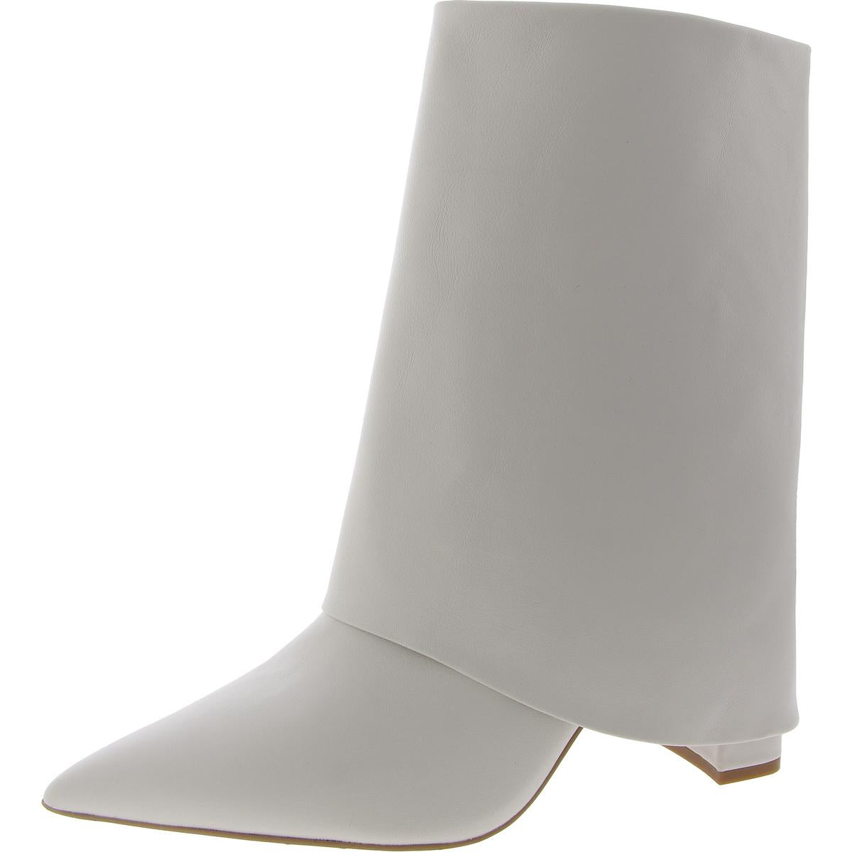Fallon Womens Leather Pointed Toe Ankle Boots