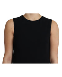 Dolce & Gabbana Black Sleeveless Sheath Dress