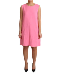Dolce & Gabbana Pink A-Line Sleeveless Dress 10 Pink