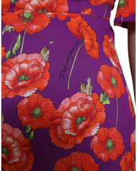 Dolce & Gabbana Floral Print Silk Charmeuse Dress